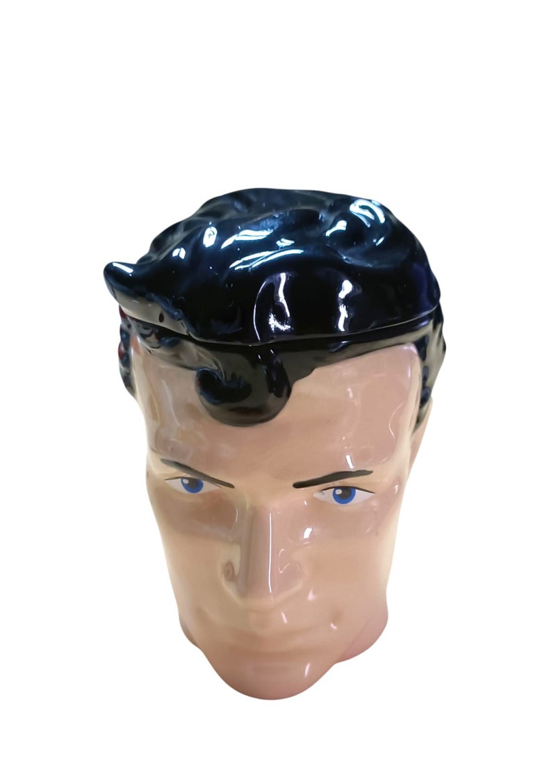 DC Comics 3D Porcelain Superman Mug with Lid Innovative Design for Hot Drinks, Coffee, Tea, Hot Chocolate - Image 3