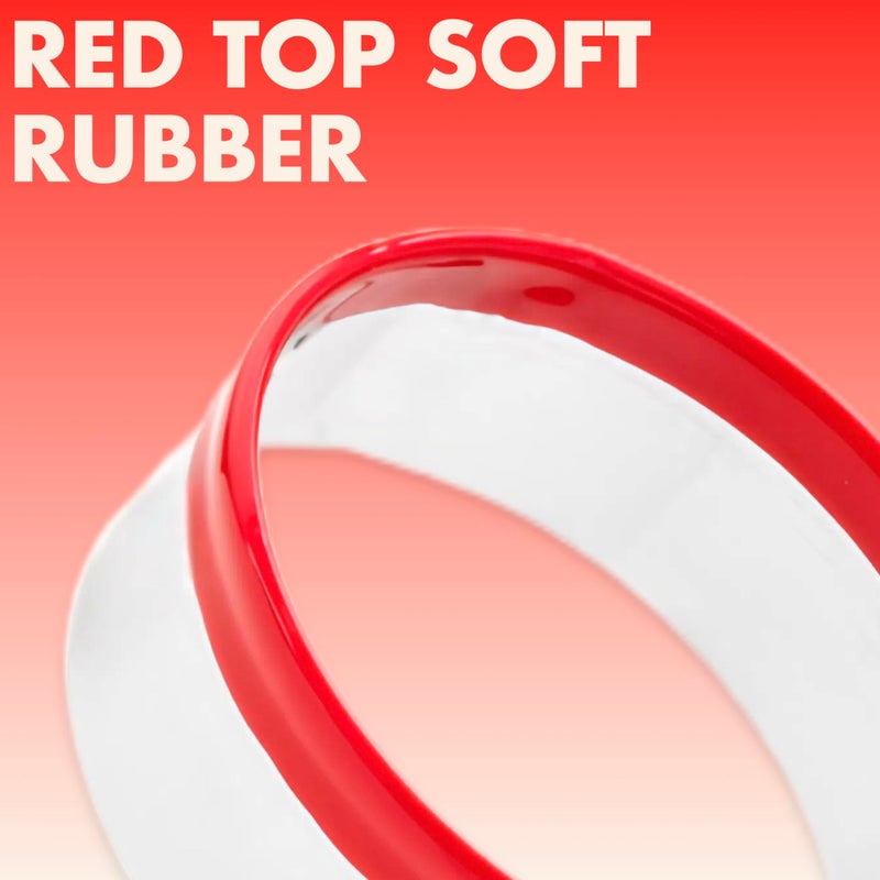 COOKIEQUE 4Pcs Round Cookie Cutter Set 2""  3""  4""  5""  Biscuit Cutters  Large Circle Cookie Cutters  Sandwich Cutter  Unique Design with Protective Red Top PVC  - Image 3