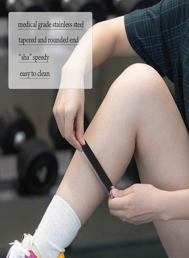 Allshow Gua Sha Massage Tools - Stainless Steel Scraping Tool for Scar Tissue and Soft Tissue Treatment - Image 3