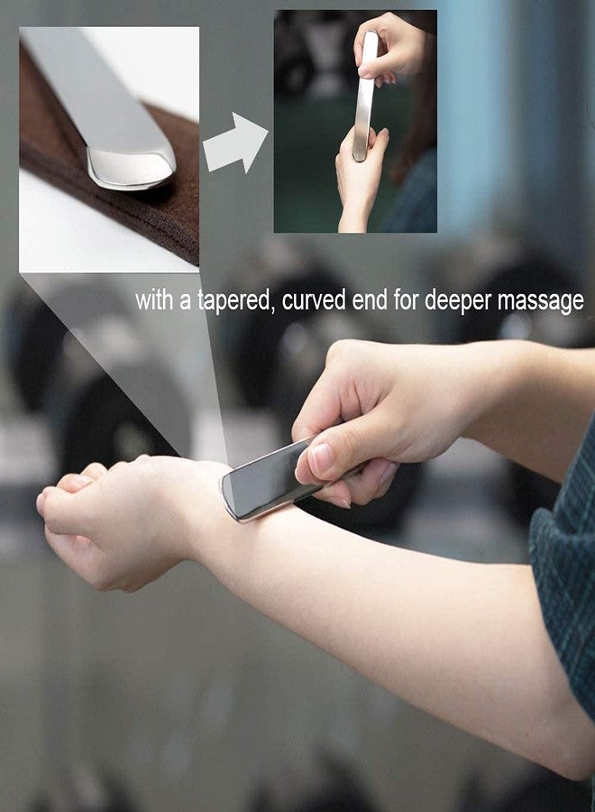 Allshow Gua Sha Massage Tools - Stainless Steel Scraping Tool for Scar Tissue and Soft Tissue Treatment - Image 4