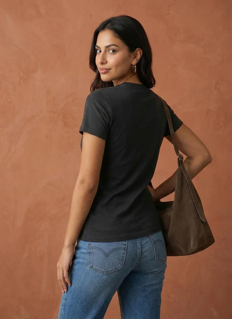 نوبيرو Nobero Women Graphic Printed T-shirt