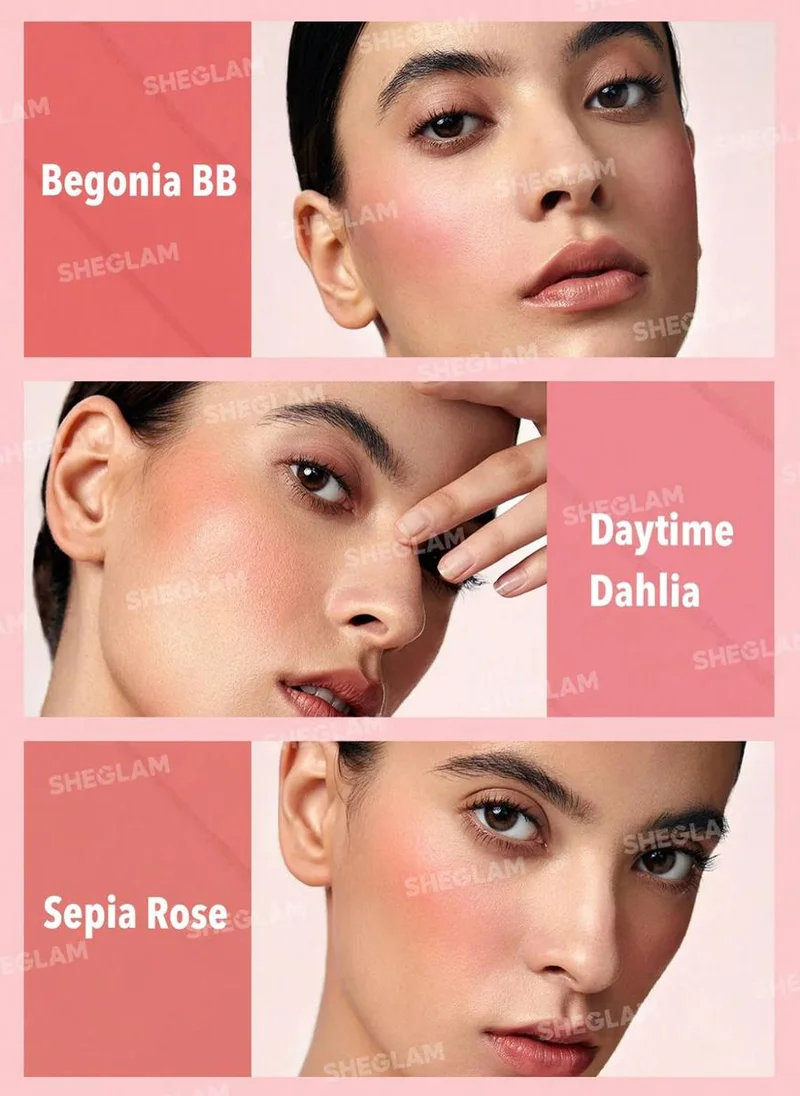 شيجلام Floral Flush Blush Palette 6-Color Pressed Powder Blush Palette