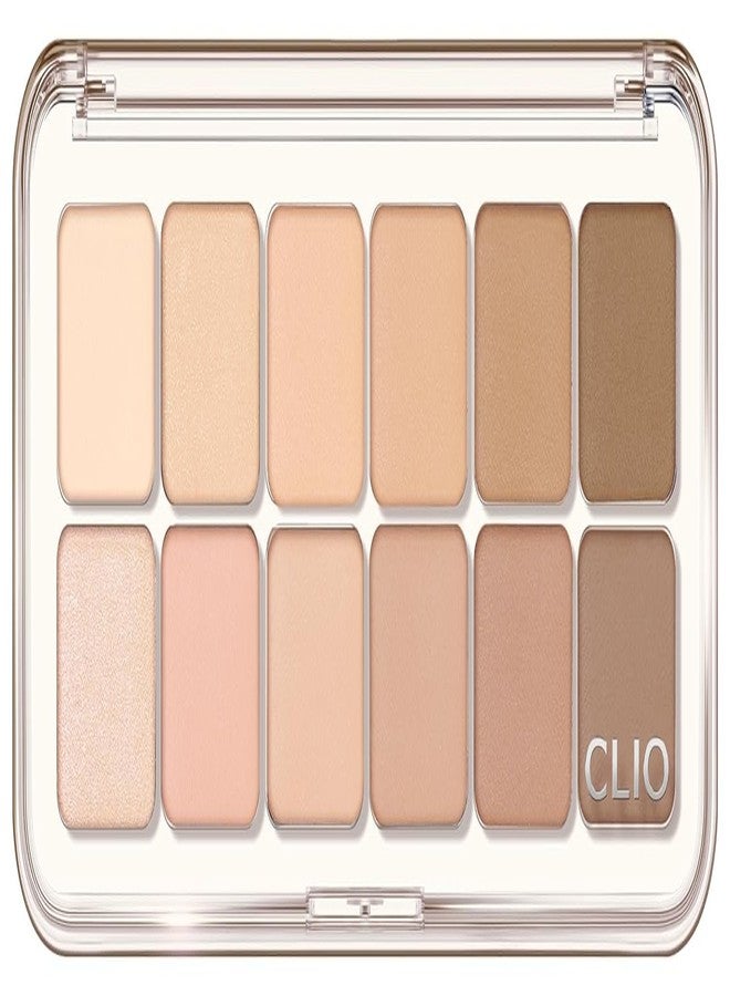 كليو بروفيشنال لوحة ظلال العيون CLIO PRO EYE PALETT AIR (08 LATTE SENIOR) - Image 1