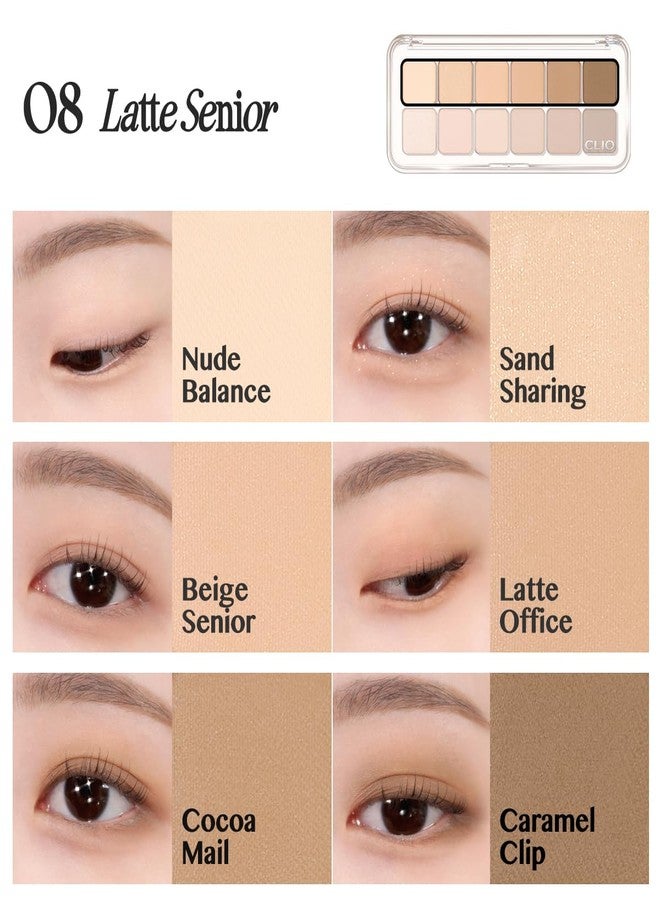 كليو بروفيشنال لوحة ظلال العيون CLIO PRO EYE PALETT AIR (08 LATTE SENIOR) - Image 5