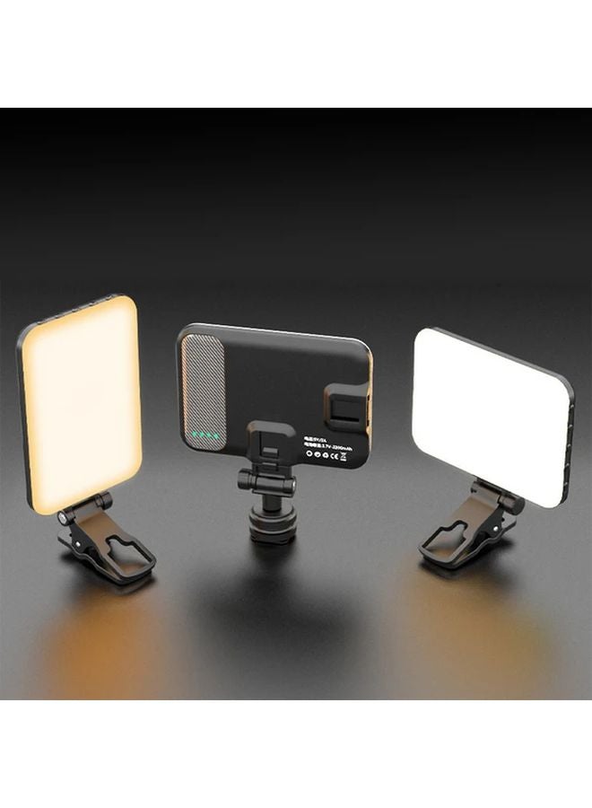 Colorful White Portable 60 LED Selfie Light 2200mAh Rechargeable Battery Clip On Design CRI 97 Three Lighting Modes - Image 4