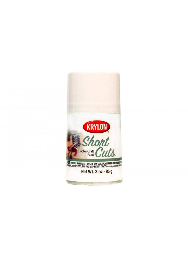 KRYLON بخاخ طلاء كرايلون KSCS053 شورت كات، 3 أونصات، أبيض لامع - Image 1