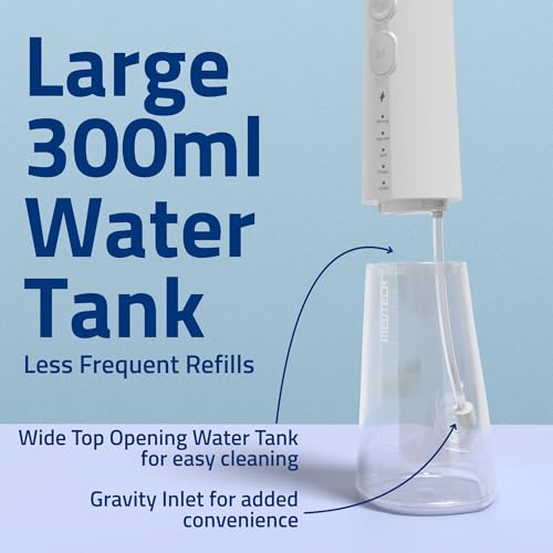 MEDTECH Handyfloss Aqua Water Flosser for Teeth | 300 ML Large Water Tank | 5 Cleaning Modes | 3 Jet Tips | USB Type-C Rechargeable Dental Water Flosser | Water-Resistant Oral Irrigator | 1-Year Warranty - Image 5