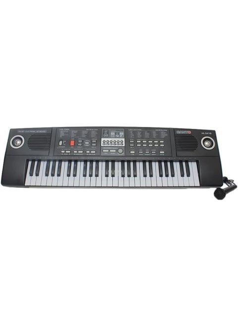Canto HL-5416 54-Key Electronic Music Workstation – Digital Keyboard with Built-in Rhythms, Demo Songs, and Microphone – Black