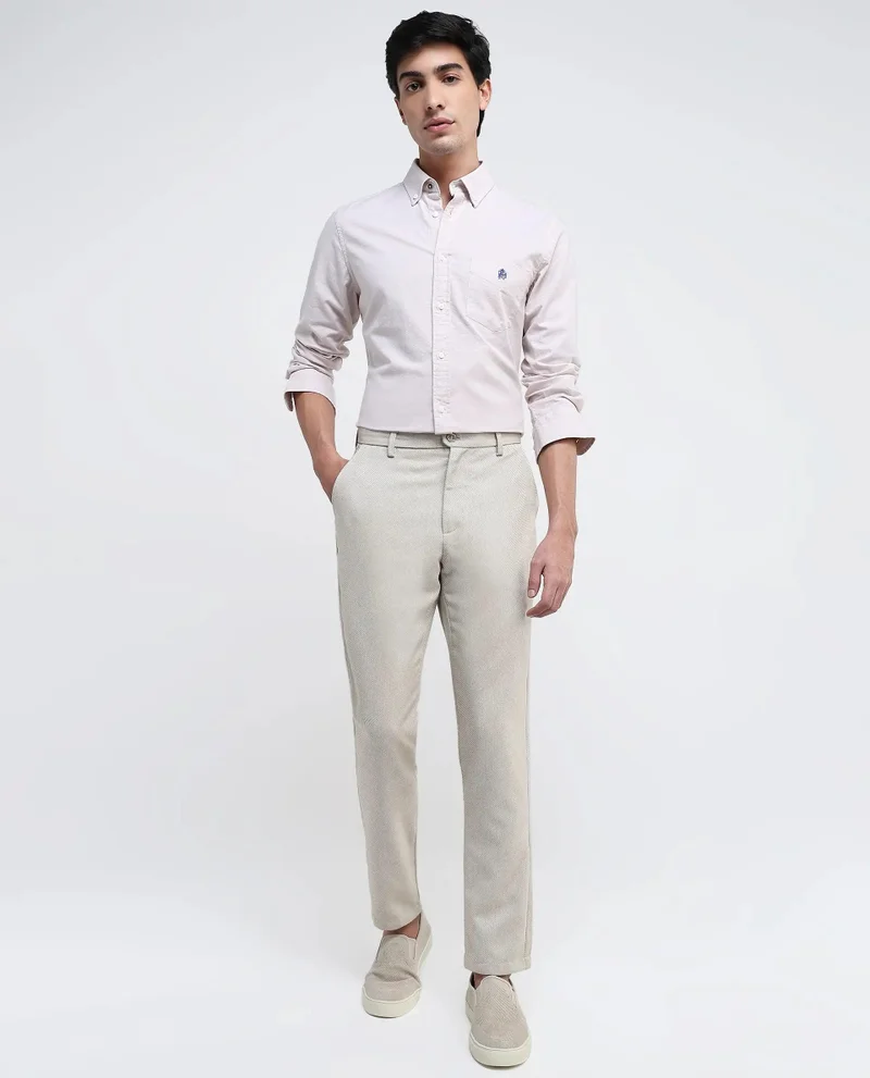 Rare Rabbit Men's Classic Plain Trousers