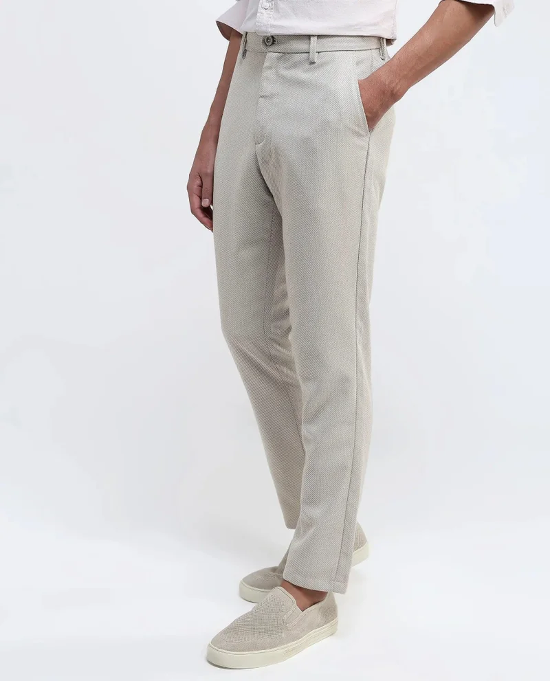 Rare Rabbit Men's Classic Plain Trousers