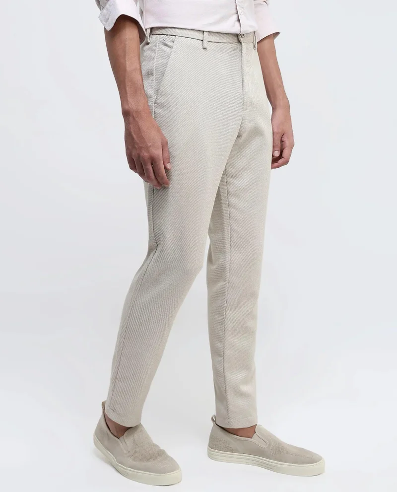 Rare Rabbit Men's Classic Plain Trousers