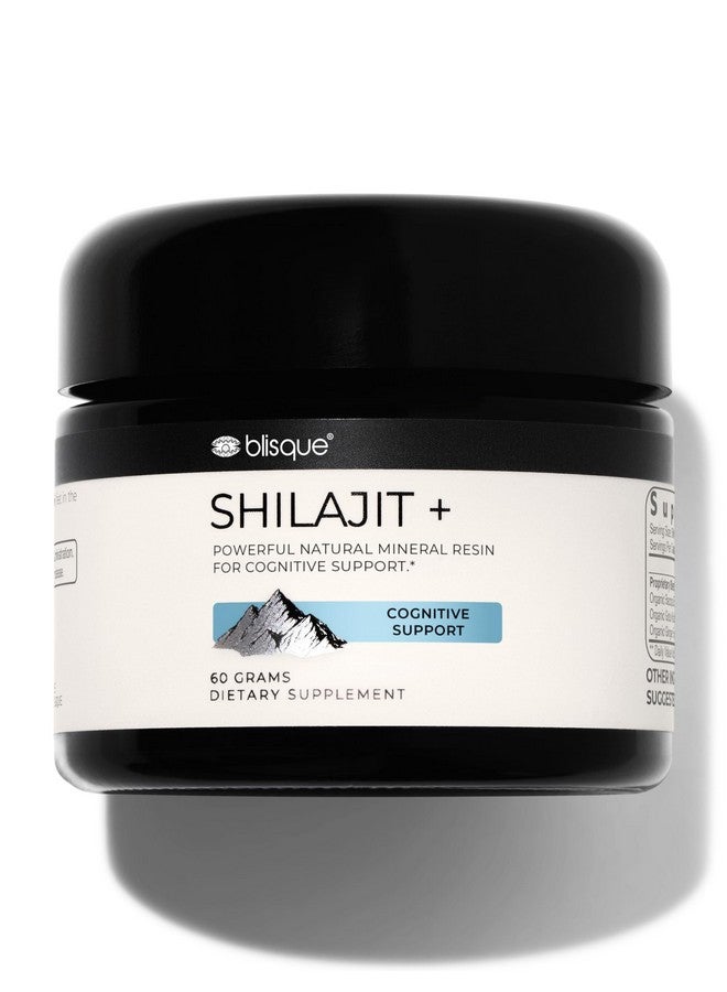 Blisque - Extremely Bitter | UNPLEASANT Taste Himalayan Shilajit Resin Supplement | for Cognitive Support | with Organic Bacopa and Gotu Kola | | 60 Grams | Very Bitter | UNPLEASANT Taste - Image 1