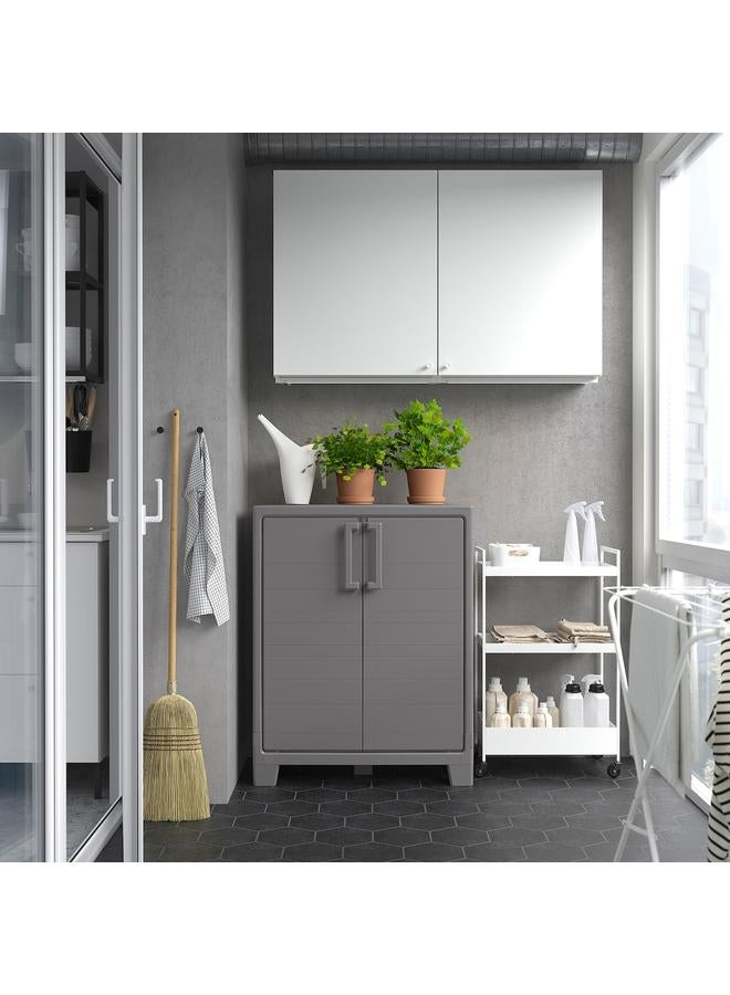 Zaboon Cabinet With Doors, Dark Grey Indoor /Outdoor, 80X44X100 Cm - Image 3