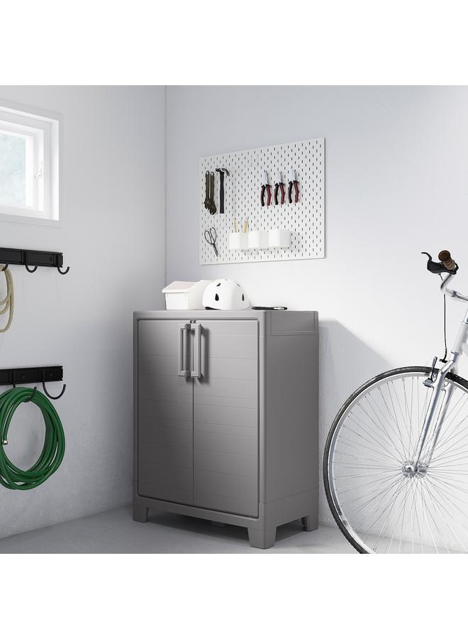 Zaboon Cabinet With Doors, Dark Grey Indoor /Outdoor, 80X44X100 Cm - Image 4