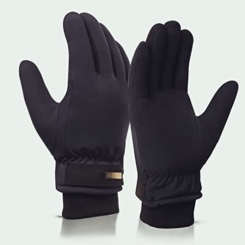 HIVER Nylon Mens And Womens Waterproof Gloves With Touchscreen Winter Gloves For Snow Minus Degrees For Trekking, Travelling (Large, Blue), Running - Image 5
