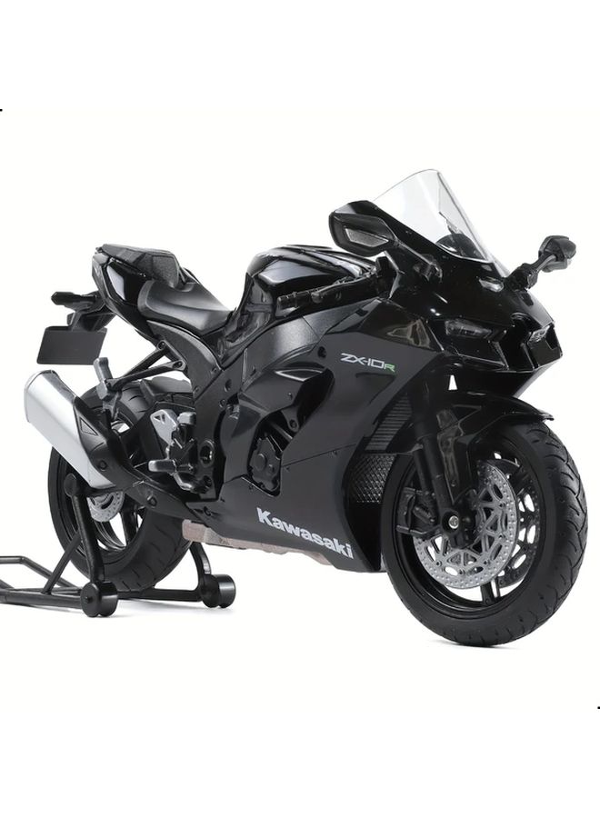 WELLY 1 12 Scale Kawasaki Ninja Black Motorcycle Model Superbike Realistic Decor Collectible - Image 1