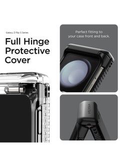 VRS Design Terra Guard Active Go Samsung Galaxy Z Flip 5 Case Cover Wallet with [Hinge Protection] and [2 Card Holder] Slot - Matte Black  - Image 3
