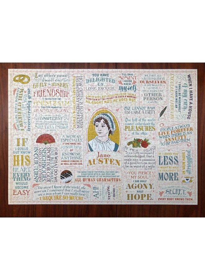 The Unemployed Philosophers Guild Jane Austen Jigsaw Puzzle 1000 Pieces Includes Mini Poster With Puzzle Art - Image 4