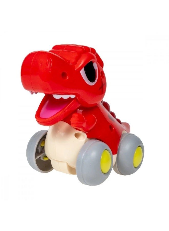 Hola Cool Run Dinosaurs Friction Powered Push and Go Toy, Red, 18M+, Cute Movement - Image 2