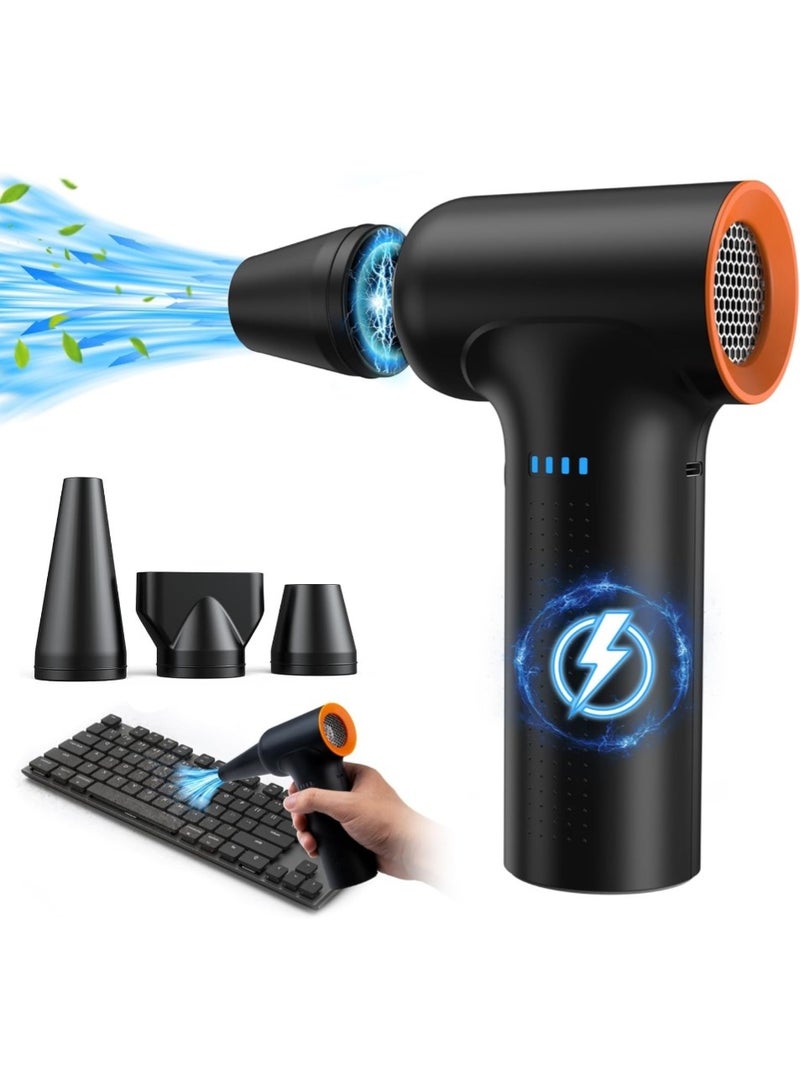 Changli Compressed Air Duster - 130000RPM High Speed Electric Air Duster, 55M/S, 3 Gears, 6000mAh, Rechargeable Turbo Fan, Jet Drying Fan for - Image 1