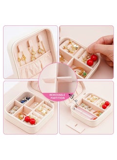 ORiTi Portable Travel Mini Jewelry Box Leather Jewellery Ring Organizer Case Storage Gift Box Girls Women  - Image 3