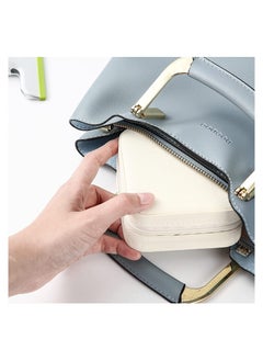 ORiTi Portable Travel Mini Jewelry Box Leather Jewellery Ring Organizer Case Storage Gift Box Girls Women  - Image 4