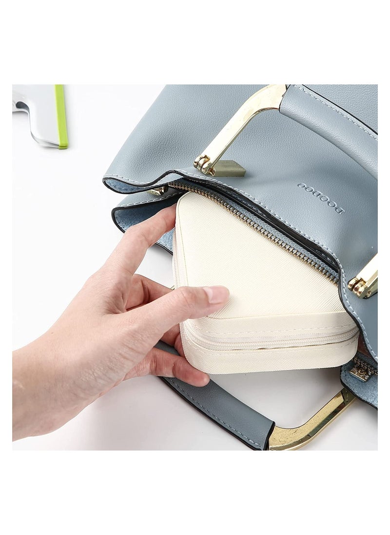 ORiTi Portable Travel Mini Jewelry Box Leather Jewellery Ring Organizer Case Storage Gift Box Girls Women  - Image 4