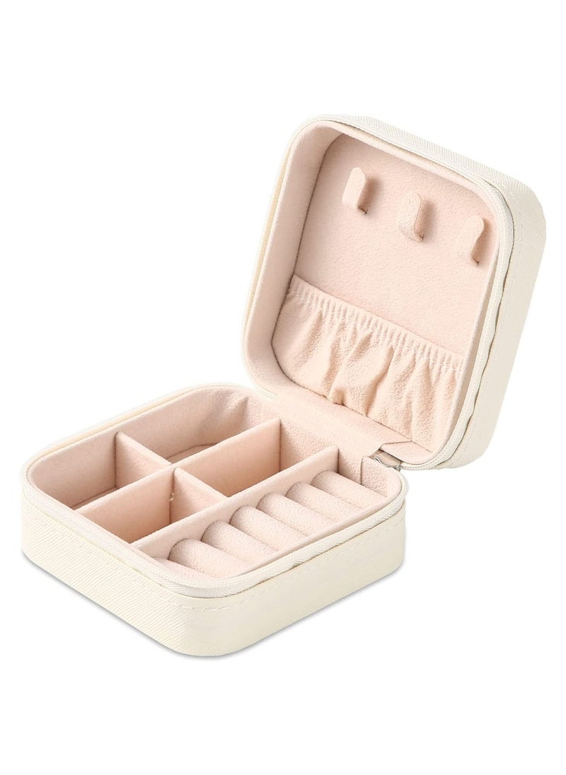ORiTi Portable Travel Mini Jewelry Box Leather Jewellery Ring Organizer Case Storage Gift Box Girls Women  - Image 1