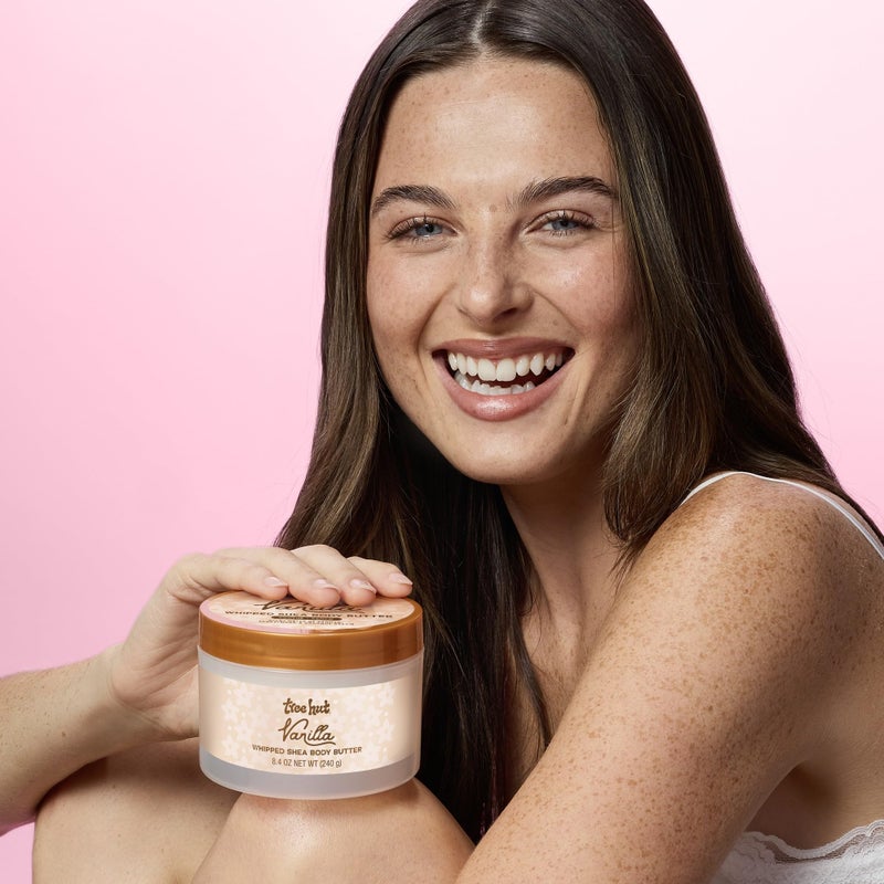 Tree Hut Vanilla Whipped Shea Body Butter, Long-Lasting Hydration for Soft, Smooth Skin, Nourishing Essential Body Care, Lightweight Moisturizer, 8.4 fl oz - Image 3