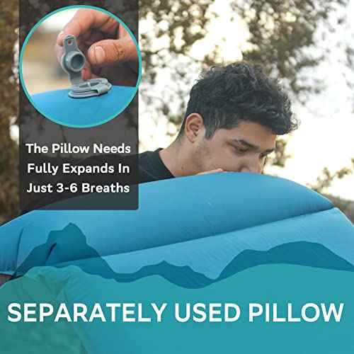 Clostnature Self Inflating Sleeping Pad for Camping - 1.5/2/3 inch Camping Pad, Lightweight Inflatable Camping Mattress Pad, Insulated Foam Sleeping Mat for Backpacking, Tent, Hammock - Image 3