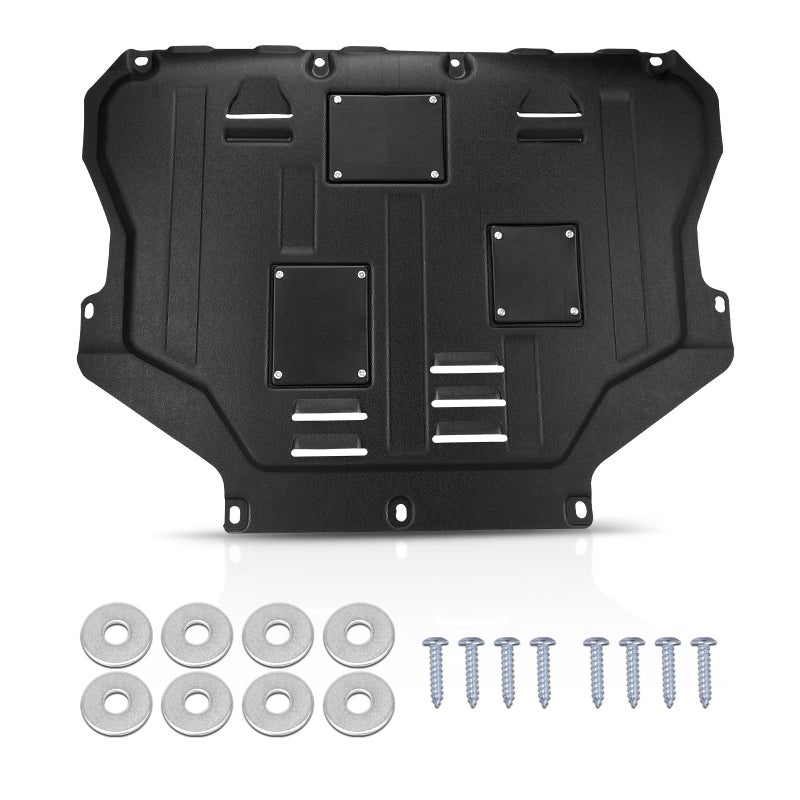YEHERIT Engine Splash Shield Guard Compatible with Ford Escape 2013 2014 2015 2016 2017 2018 2019 Under Car Shield Cover Directly Replace Original One Black - Image 1