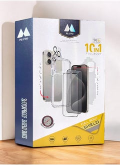 Pluto Complete protection package for Galaxy S24 Ultra, the strongest original package from Pluto (10in1), protection case that supports MagSafe wireless charging, mobile screen protection, camera lens protection  - Image 2