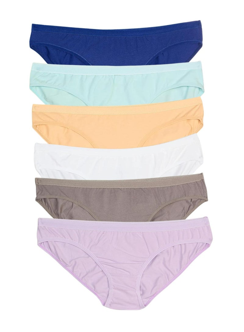 دايس باك يحتوي علي 6 قطع بانتيهات بكيني قطن ساده حريمي - Image 1