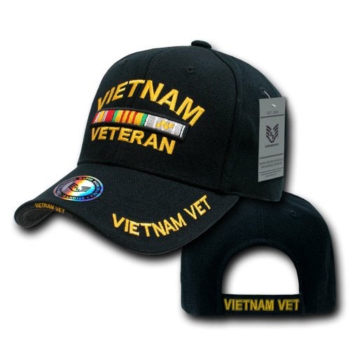 Rapid Dominance Rapiddominance Mens Top Novelty-Baseball-caps, Vietnam Vet/Black - Image 2