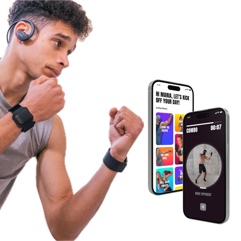 PunchLab Bluetooth Punch Tracker for Heavy Bag & Shadow Boxing â€“ Smart Boxing Sensors â€“ Track Punch Power, Speed & Count â€“ App-Connected Training Tool for Beginners & Pros - Image 1