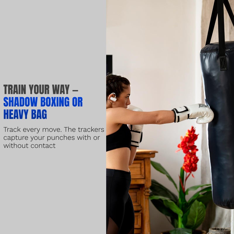 PunchLab Bluetooth Punch Tracker for Heavy Bag & Shadow Boxing â€“ Smart Boxing Sensors â€“ Track Punch Power, Speed & Count â€“ App-Connected Training Tool for Beginners & Pros - Image 2