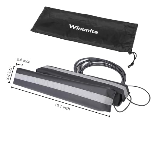 Winunite Magnetic Removable Car Door Dent Protector PU Leather Car Door Ding Protector Ding Bumper Guard for Vehicles Black(Pack of 2) - Image 5