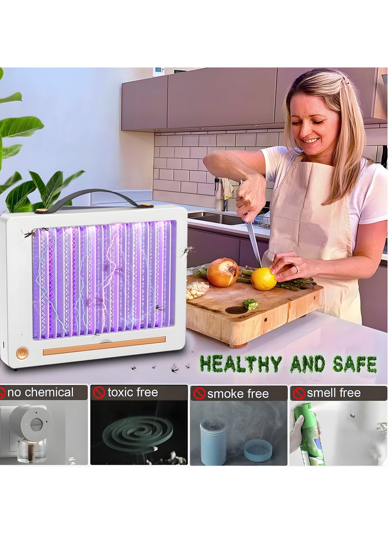 HOME 4 YOU LED Fly Zapper Indoor, 10 Years Lifespan Lamp Sustainable Less Power, Durable Bug Zapper, Fly Trap, Fly Catcher, Mosquito Repellent White.  - Image 3