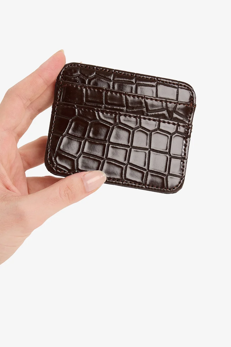 Defacto  Woman Faux Leather Business Card Wallet for Women | Best Price UAE