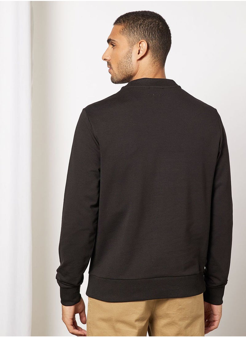 CALVIN KLEIN Matt Shine Split Logo Sweatshirt  - Image 2