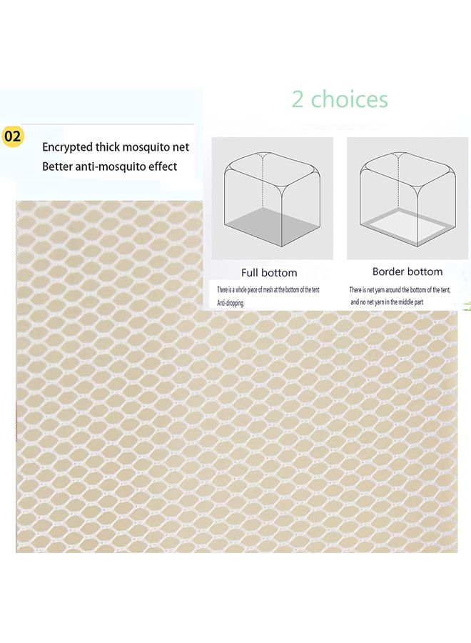 NIBEMINENT Multipurpose Pop-Up Mosquito Net Fabric Multicolour 200 x 220cm - Image 5