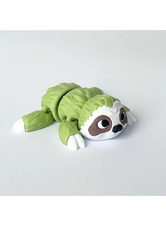 3 Pieces Green Sloth Statue Desktop Decor Gift Indoor Outdoor Figurine - Image 5