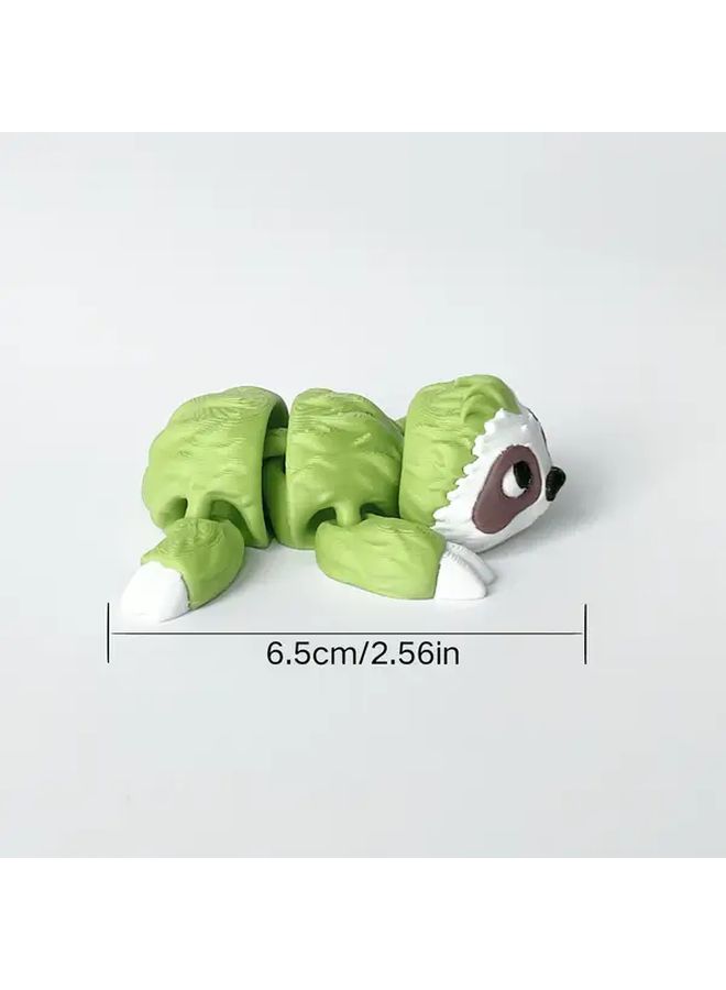 3 Pieces Green Sloth Statue Desktop Decor Gift Indoor Outdoor Figurine - Image 3
