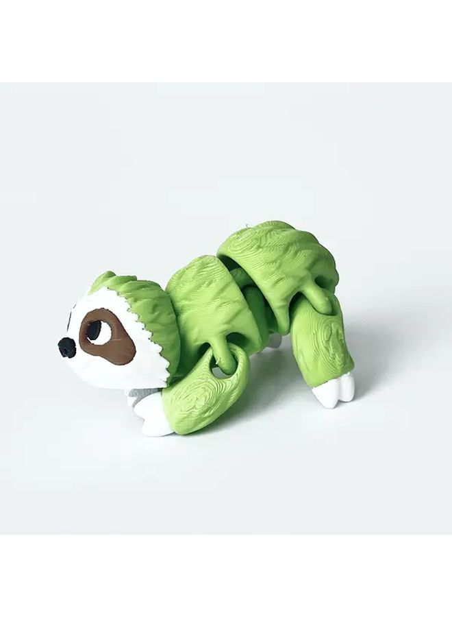 3 Pieces Green Sloth Statue Desktop Decor Gift Indoor Outdoor Figurine - Image 4