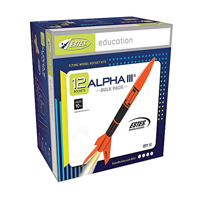 Estes Bulk Pack of Alpha III Rocket-Building Kits, Beginner Flying-Rocket-Model Kits for Ages 10+, Classroom Science Experiments - Image 2