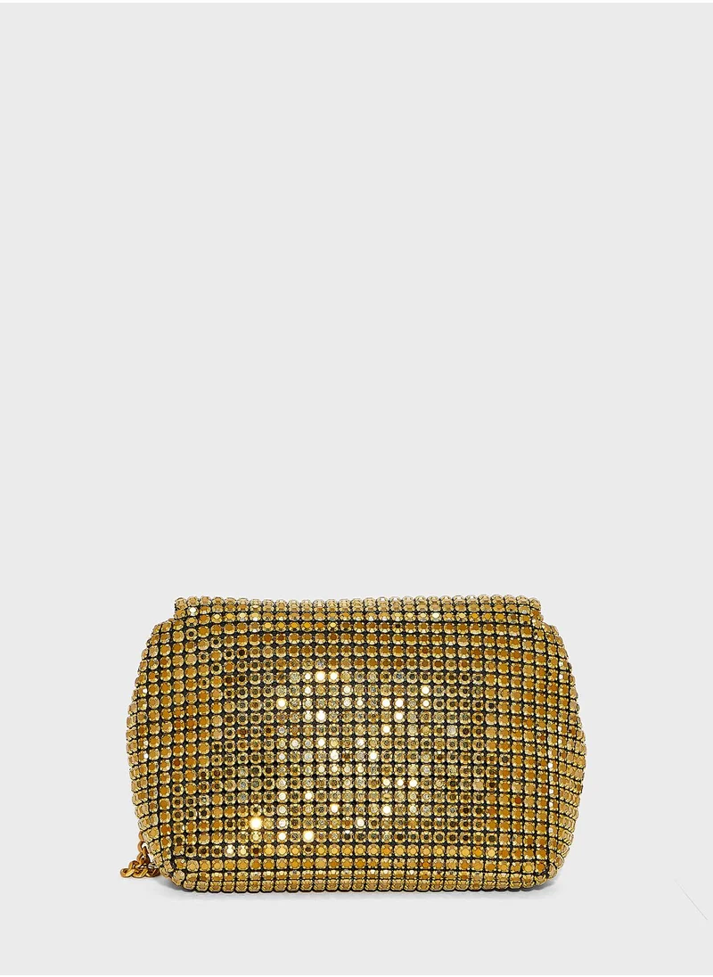 Ted Baker Gliters Crystal Mini Clutch Bag