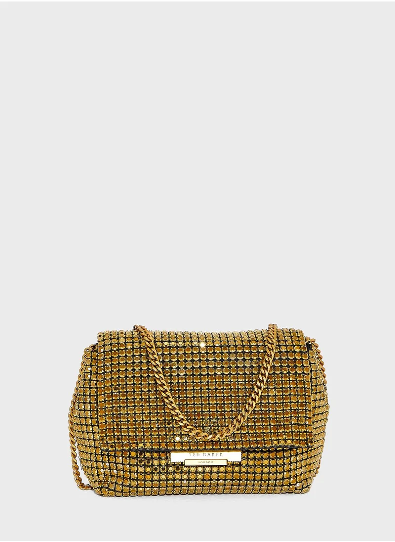 Ted Baker Gliters Crystal Mini Clutch Bag