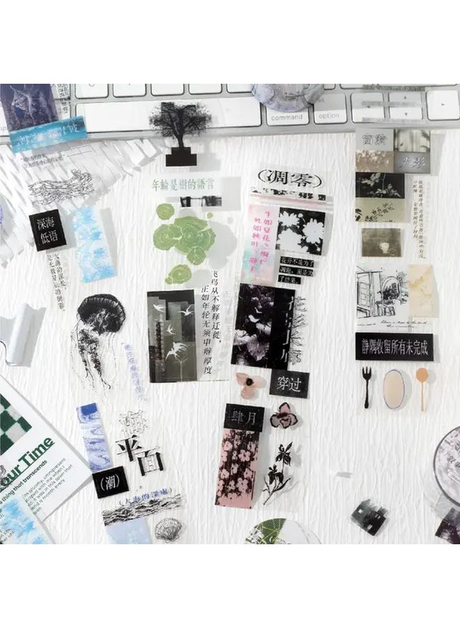 Narrative Poem Chinese Poetry Series Creative Scrapbook Stickers Matte Finish Self Adhesive - Image 2