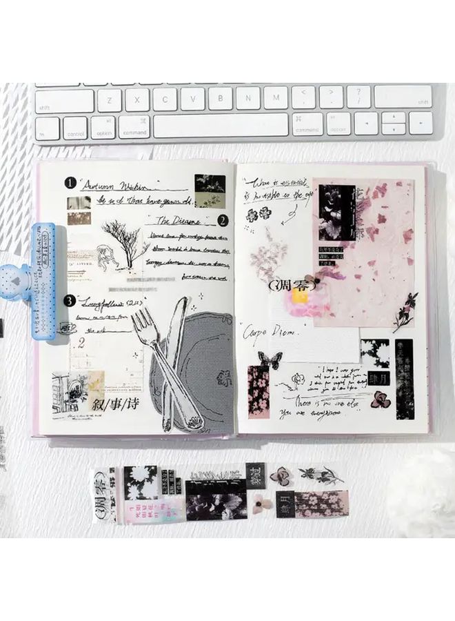 Narrative Poem Chinese Poetry Series Creative Scrapbook Stickers Matte Finish Self Adhesive - Image 5