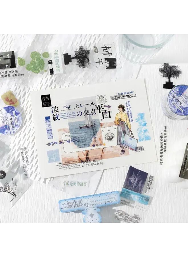 Narrative Poem Chinese Poetry Series Creative Scrapbook Stickers Matte Finish Self Adhesive - Image 4